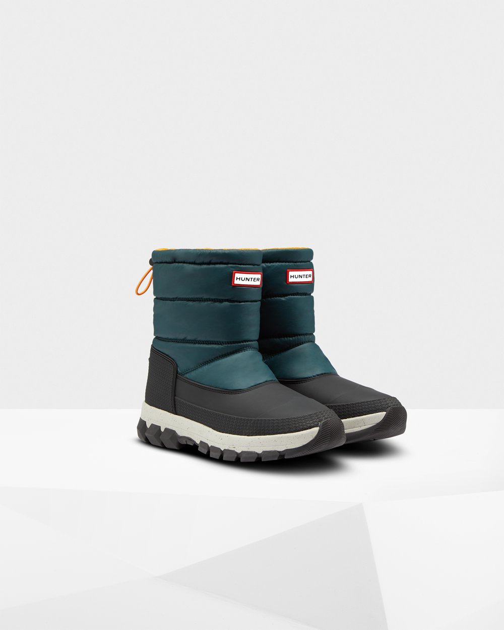 Botas De Neve Hunter Homem Verdes/Cinzentas - Original Insulated Short - 53IEZNKHL